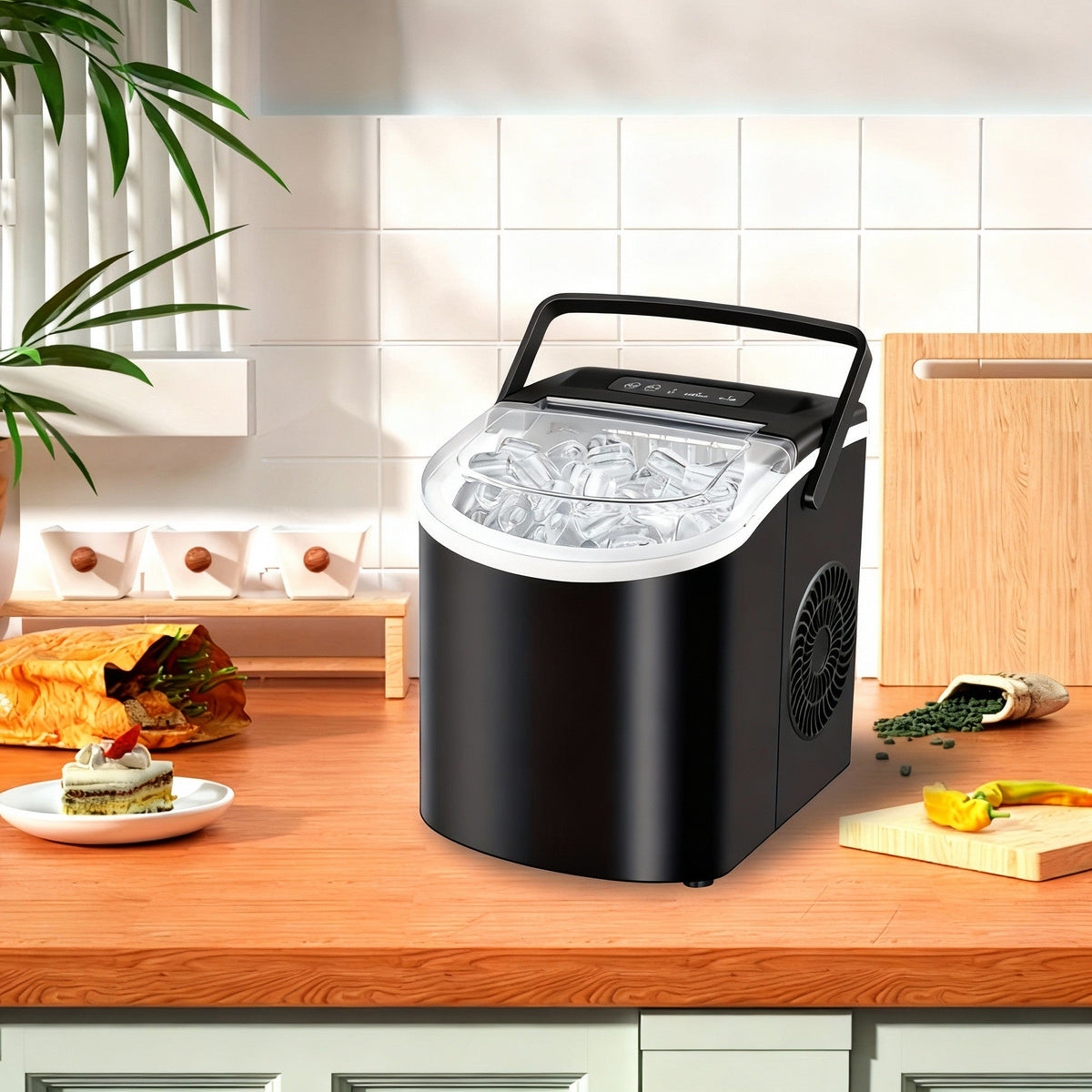 Portable Countertop Ice Maker Machine – Fast Ice Making, 2 Ice Sizes 2Dropme