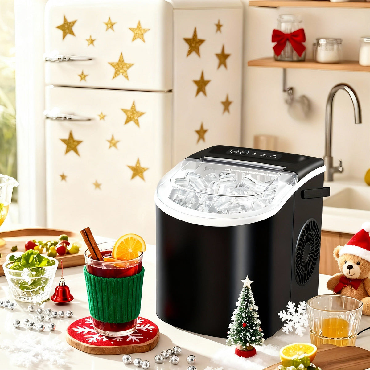 Portable Countertop Ice Maker Machine – Fast Ice Making, 2 Ice Sizes 2Dropme