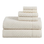 Cotton Diamond Waffle Weave Bath Towel Set - Grayson Collection