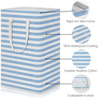 Large Foldable Tall Laundry Basket Storage Basket