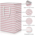 Large Foldable Tall Laundry Basket Storage Basket
