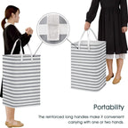 Large Foldable Tall Laundry Basket Storage Basket