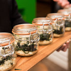 Le Parfait Super Jars, French Glass Canning Jars with Stainless Wire-Bail Clamp Lid