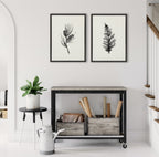 Sylvie Vintage Botanical 3 and 4 Framed Canvas Set by Teju Reval of SnazzyHues
