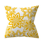 New Yellow Cushion Cases Modern Fashion Abstract Art Decorative Modern Pillow Covers Beautiful Pattern Square Pillow Case Sofa Car Couch Decorative Cover For Pillows 45x45CM