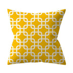 New Yellow Cushion Cases Modern Fashion Abstract Art Decorative Modern Pillow Covers Beautiful Pattern Square Pillow Case Sofa Car Couch Decorative Cover For Pillows 45x45CM
