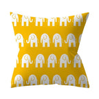 New Yellow Cushion Cases Modern Fashion Abstract Art Decorative Modern Pillow Covers Beautiful Pattern Square Pillow Case Sofa Car Couch Decorative Cover For Pillows 45x45CM
