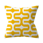 New Yellow Cushion Cases Modern Fashion Abstract Art Decorative Modern Pillow Covers Beautiful Pattern Square Pillow Case Sofa Car Couch Decorative Cover For Pillows 45x45CM