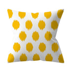New Yellow Cushion Cases Modern Fashion Abstract Art Decorative Modern Pillow Covers Beautiful Pattern Square Pillow Case Sofa Car Couch Decorative Cover For Pillows 45x45CM