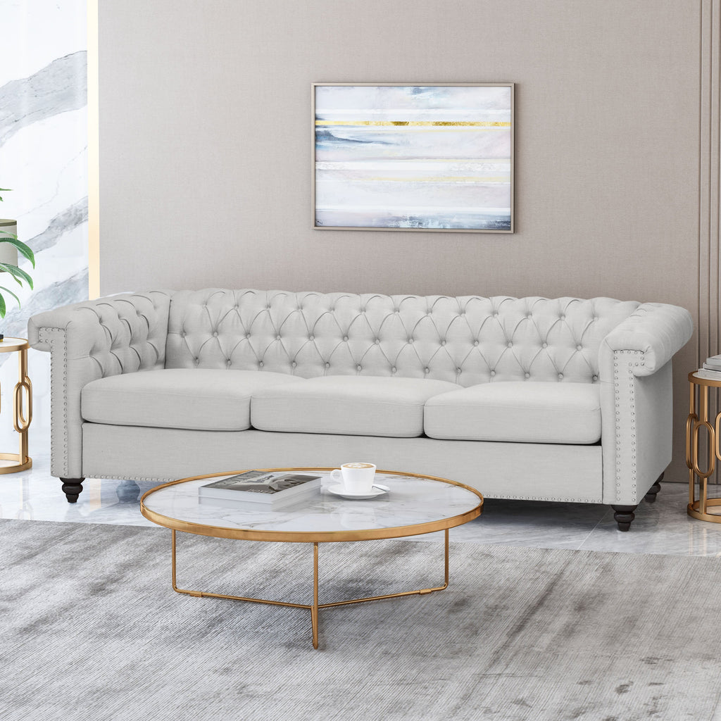 Chesterfield-Style 3 Seater Sofa
