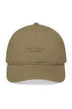 Organic Cotton  Don't Touch The Art Embroidered Baseball Cap