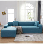 Elegant Elastic Sofa Covers Set for Living Room Chaise Lounge L Shape Corner Stretch Couch Armchair Slipcover Furniture Protector Shaped Sofa Cover Sectional Couch Cover for Living Room Fabric Chaise Lounge Slipcover