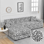 Sofa Cover Geometric Couch Cover Elastic Sofa Cover for Living Room Pets Corner L Shaped Chaise Longue Sofa Slipcover Shaped Sofa Slipcovers with Elastic Bottom, Jacquard Chaise Lounge Set for Living Room