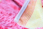 DaDa Bedding Seashore Sunny Yellow Lavender Floral Flannel Mink Fleece Throw Blanket (XY9901)