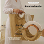 Tote clothes laundry basket household, large capacity pants clothing storage basket, polyester waterproof laundry basket