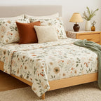 DaDalogy Enchanted Meadow Floral Microfiber Sheet Set