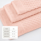 Cotton Diamond Waffle Weave Bath Towel Set - Grayson Collection